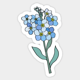 Alaska State Flower Sticker